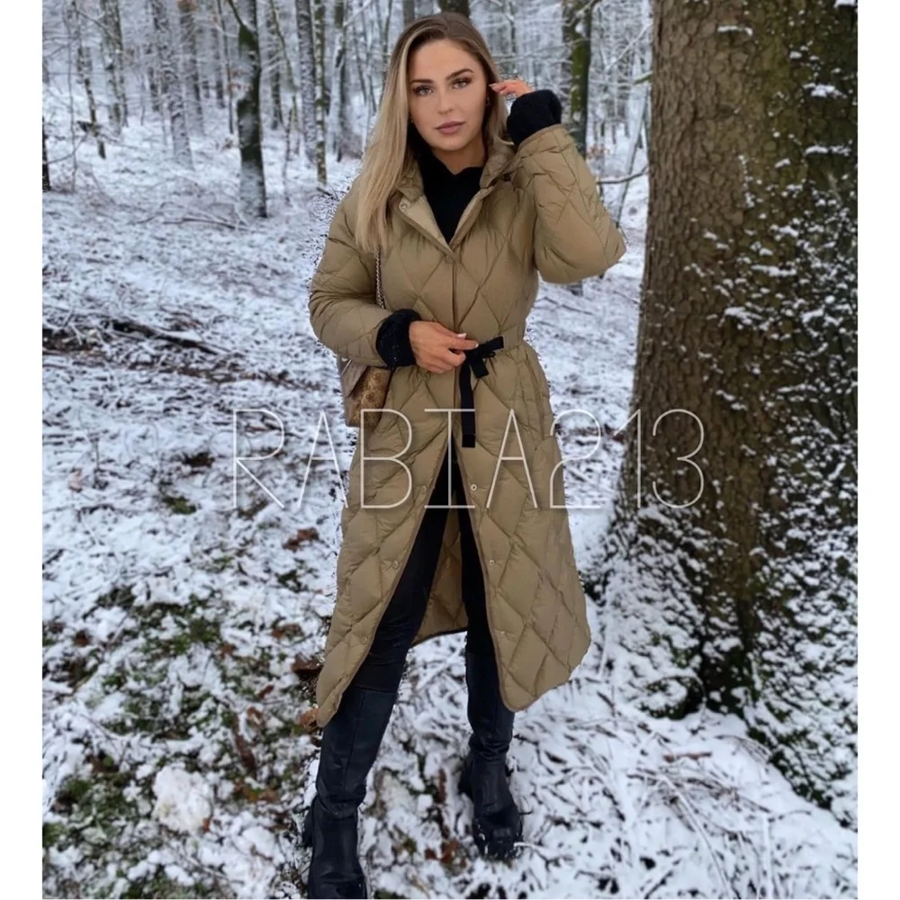 ZARA QUILTED COAT WITH WATER AND WIND PROTECTION